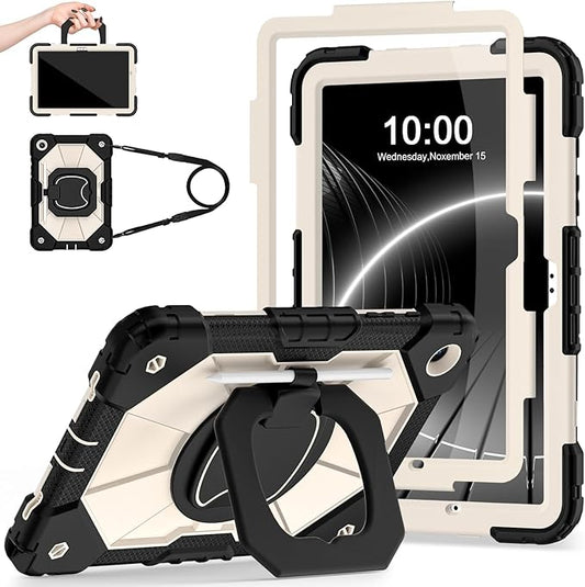 Case for Samsung Galaxy Tab A9+/A9 Plus 11 Inch (SM-X210/X216/X218) with Screen Protector/Rotating Stand/Pen Holder,Military Grade Shockproof Cover for Galaxy Tab A9 Plus Cases