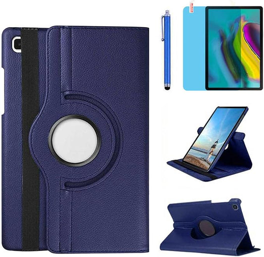 Case for Samsung Galaxy Tab A9+/A9 Plus 11'' 2023 (SM-X210/X216/X218), 360 Degree Rotating Stand Case Smart Protective Cover, with Stylus Pen,Screen Film (Blue)