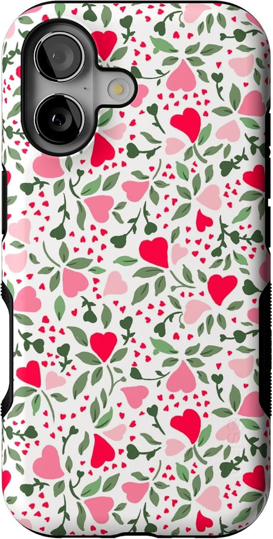 Casely iPhone 17 Case | Vines of Love | Floral Heart | Bold Protective Design | Compatible with MagSafe