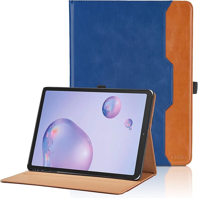Case for Samsung Galaxy Tab A 8.4 2020 - SM-T307/SM-T307U Protective Case with Pocket, PU Leather Business Folio Tablet Cover with Hand Strap, Blue