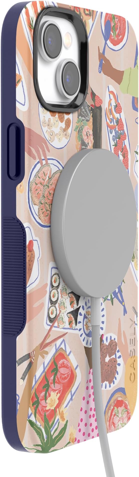 Casely iPhone 14 Case | Picnic Party | Painted Collage | Compatible with MagSafe | Bold Protective Design