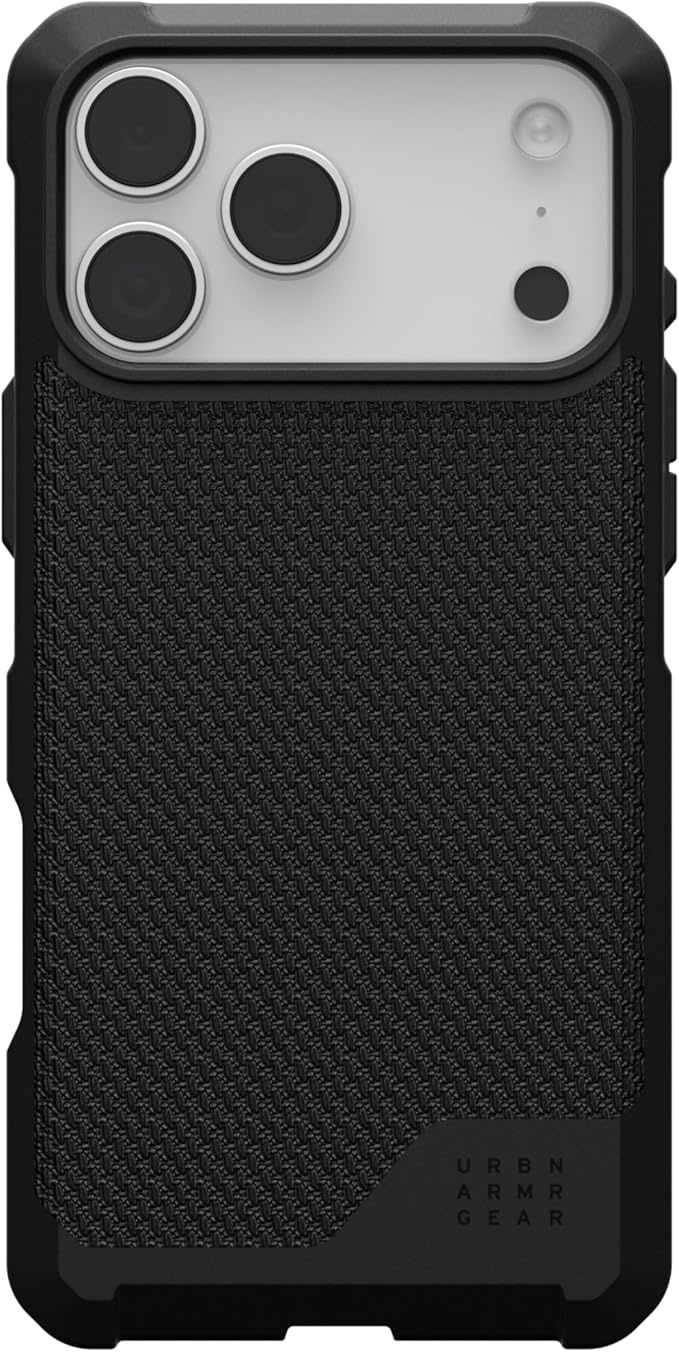URBAN ARMOR GEAR UAG Designed for iPhone 17 Pro Max Case Metropolis LT - Compatible with MagSafe Military Grade Protective Cover, Kevlar Black
