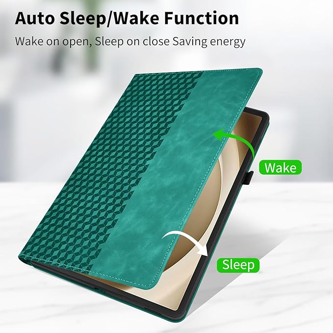 Case for Samsung Galaxy Tab A9 Plus 11" 2023 (SM-X210/X216/X218),360 Degree Rotating PU Leather Folio Protective Case with Auto Sleep/Wake,Card Holder&Shoulder Strap for Woman Man,Blue