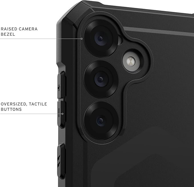 URBAN ARMOR GEAR UAG Designed for Samsung Galaxy S25 Case 6.2" Essential Armor - Compatible with Magnetic Charging Rugged Military Drop Tested Anti-Slip Protective Cover, Black