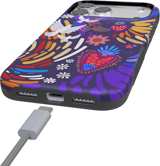 Casely iPhone 17 Pro Case | Viva La Vida | Frida Kahlo Collage | Compatible with MagSafe | Bold Protective Design