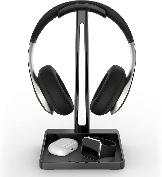 TotalMount Headphone Stand – Premium Headphone Storage and Protection (Tall Headset Stand)