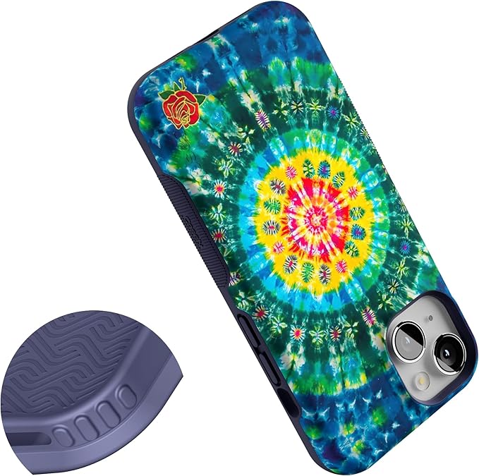 Casely iPhone 14 Case | Veneta Tapestry | Grateful Dead Tie Dye | Compatible with MagSafe | Bold Protective Design
