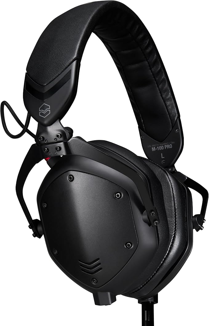 V-Moda M-100 PRO | Professional Over-Ear DJ Headphones | Built for Pro DJs & Beat-Driven Music | Superior Sound Isolation | One-Ear Listening | Long-Lasting Comfort | Durable Travel-Friendly Design