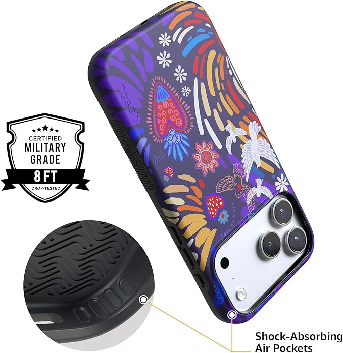 Casely iPhone 17 Pro Case | Viva La Vida | Frida Kahlo Collage | Compatible with MagSafe | Bold Protective Design