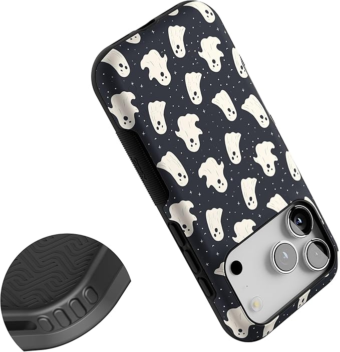 Casely iPhone 17 Pro Case | All Boos No Bite | Friendly Ghost | Bold Protective Design | Compatible with MagSafe