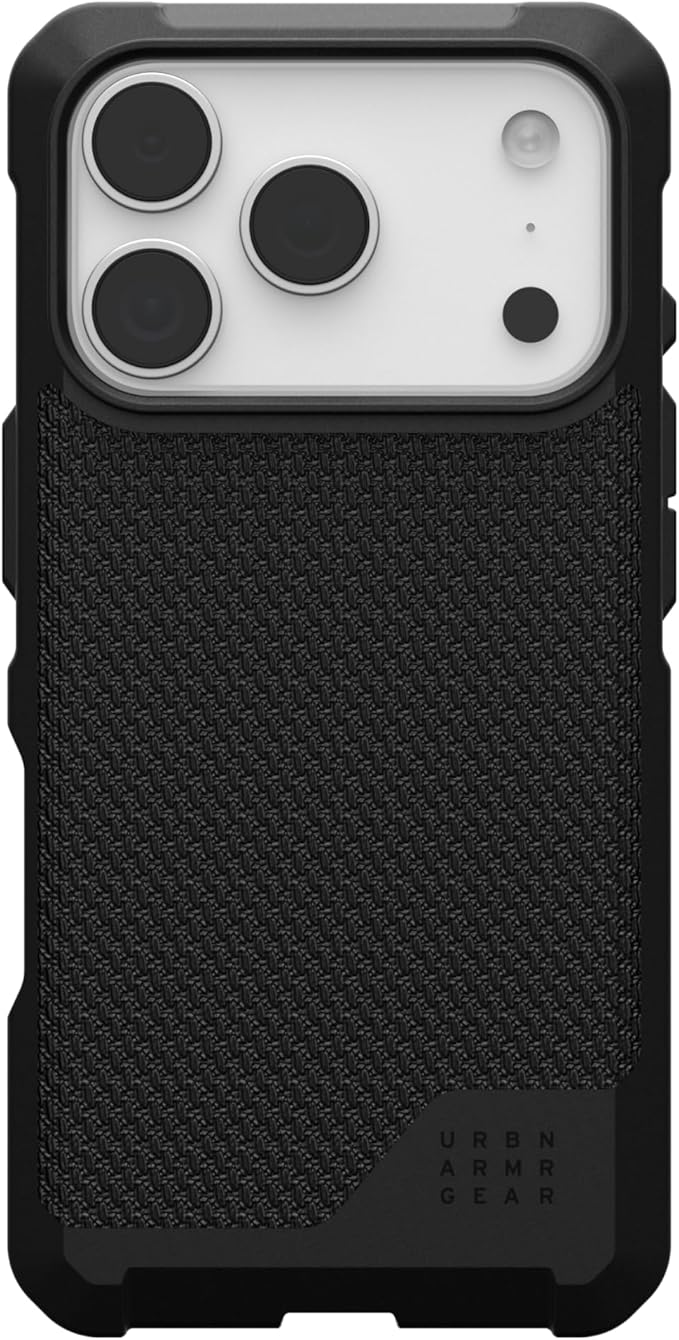 URBAN ARMOR GEAR UAG Designed for iPhone 17 Pro Case Metropolis LT - Compatible with MagSafe Military Grade Protective Cover, Kevlar Black