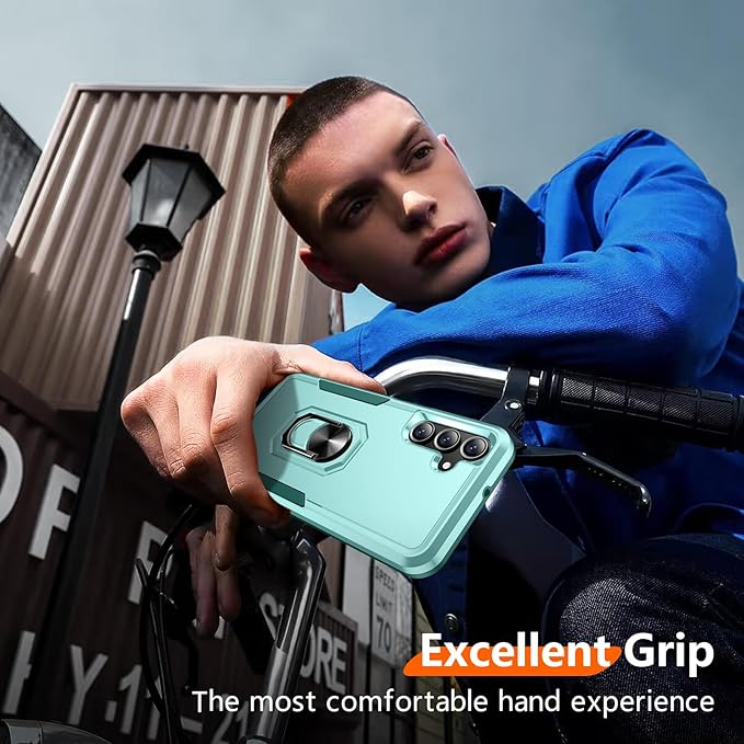 Red2Fire Designed for Samsung Galaxy A16 Case, [Built-in Invisible Stand][Military Grade Shockproof] Non-Slip Heavy Duty Full Body Shockproof Protection Phone Case Galaxy A16 5G Case,Green