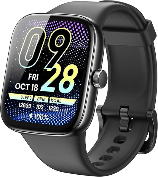 TOZO AMOLED S7 Smart Watch Bluetooth Call 1.85 Inch Ultra HD Screen, Dynamic Dials Messages Push 100+ Sports Modes, Detect Human Health Sleep Monitor with High Battery Life, Touch Function