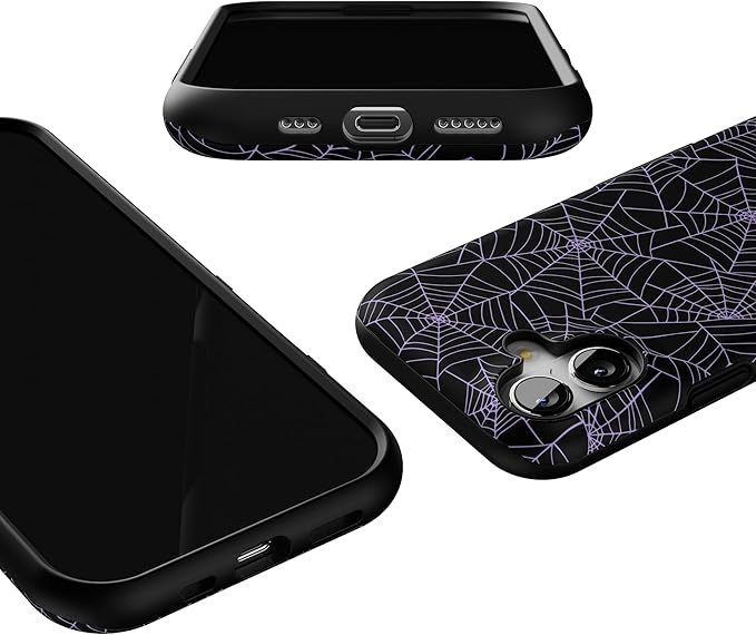 Casely iPhone 17 Case | Midnight Web | Spider Web | Bold Protective Design | Compatible with MagSafe
