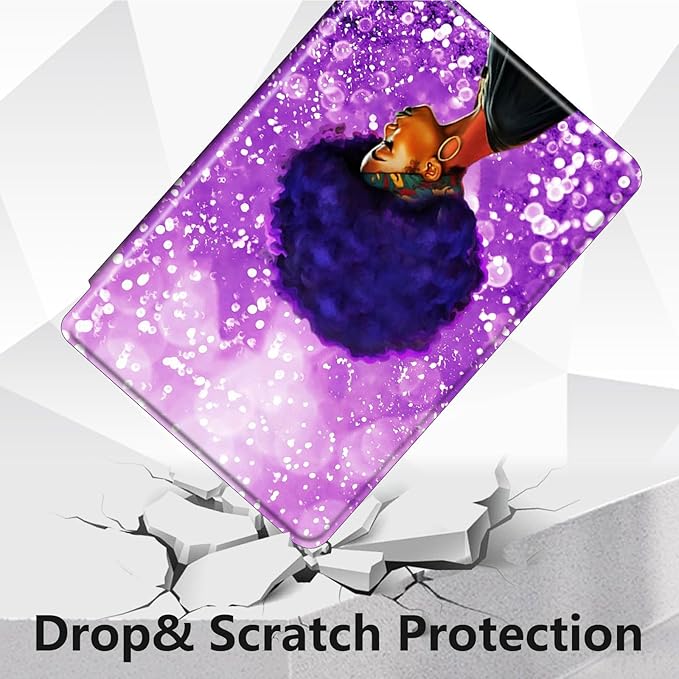 Case for Lenovo Tab M10 Plus 10.3", 360 Degree Rotating Folding Stand,with Auto Sleep/Wake Case for Lenovo Tab M10 Plus (2020 2nd Gen) TB-X606F/TB-X606X 10.3" FHD Tablet,Purple African Womans