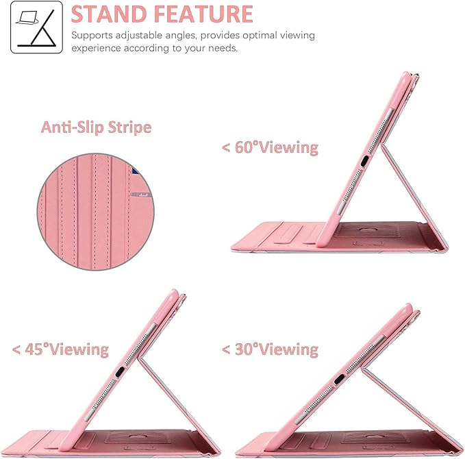 DTangLsm Case for Samsung Galaxy Tab A9 Plus/A9+ 5G 11 Inch 2023 (SM-X210/X216/X218) Multi-Angles Viewing Smart PU Leather Stand Cover with Auto Wake/Sleep for Galaxy Tab A9+ Case,Pink Marble