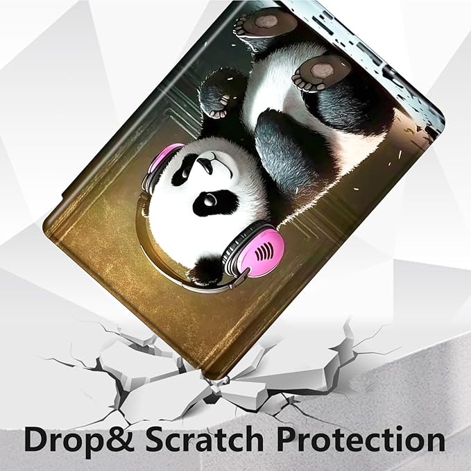 Case for Lenovo Tab M10 Plus 10.3", 360 Degree Rotating Folding Stand,with Auto Sleep/Wake Case for Lenovo Tab M10 Plus (2020 2nd Gen) TB-X606F/TB-X606X 10.3" FHD Tablet,Cute Music Panda