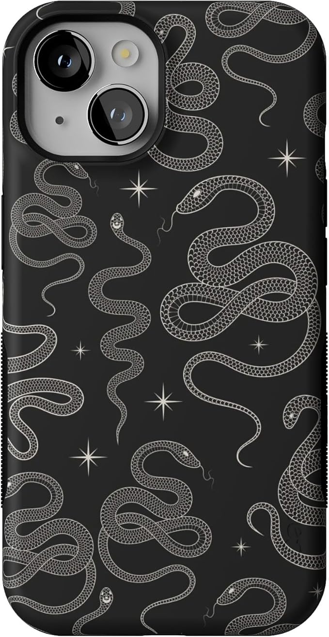 Casely iPhone 14 Case | We're Ready for It | Black Serpent | Compatible with MagSafe | Bold Protective Design