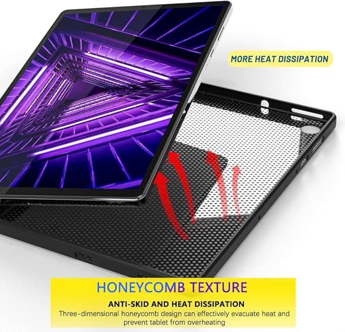 Compatible with Lenovo Tab M10 FHD Plus 10.3" Case, Thin and Soft Tablet Protective Cover for Tab K10 TB-X6C6L TB-X6C6F TB-X6C6X/M10 Plus FHD TB-X606F TB-X606X 10.3-Inch, Black