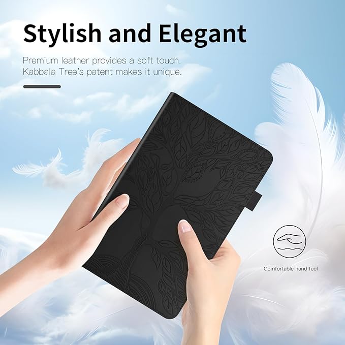 Portfolio Cover for Lenovo Tab M11 / K11, Unique Tree Design with Card Slots, Slim and Lightweight with Magnetic Auto Sleep, Precise Cutouts Case Compatible with Lenovo Tablet M11 TB-330FU Black