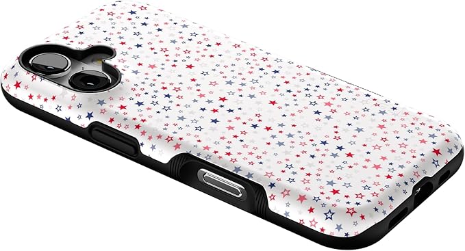 Casely iPhone 17 Case | Seeing Stars | Red, White & Blue | Bold Protective Design | Compatible with MagSafe
