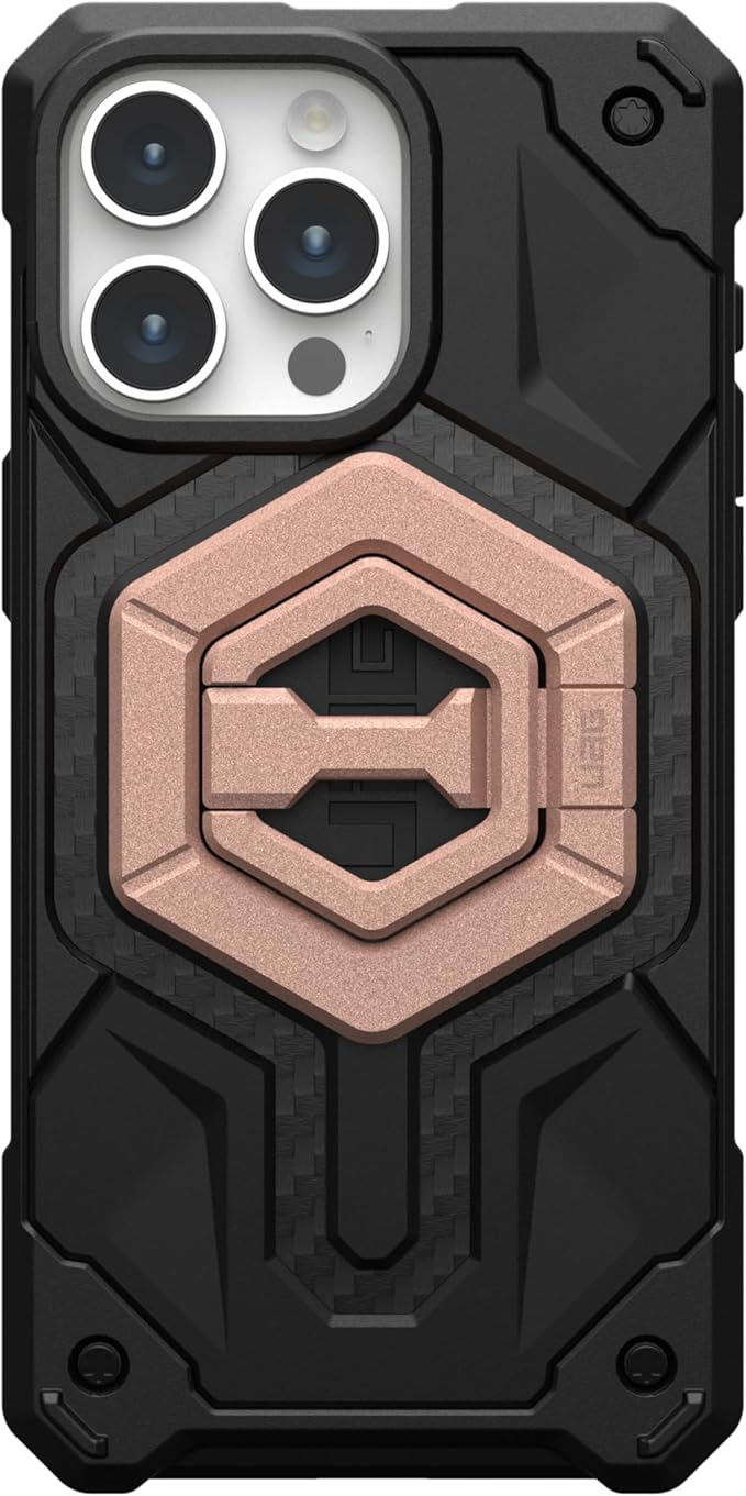 URBAN ARMOR GEAR UAG Magnetic Phone Ring Stand Compatible with MagSafe Magnet, Removable Metal Finger Ring Grip & 360 Rotation Adjustable Kickstand for iPhone 16, Galaxy S25, Nude