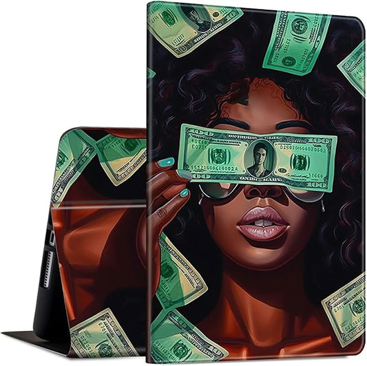 Case for Microsoft Surface Pro X (2021/2020/2019) 13 Inch PU Leather Slim Lightweight Multiple Angles Stand Smart Cover with Auto Wake/Sleep for New Surface Pro X 2021, American Girls