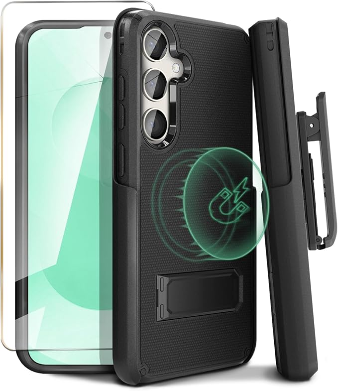 MOTIVE Compatible with Samsung Galaxy s25 Plus case Belt Clip, [10FT Military Grade] with Screen Protector, Galaxy s25 Plus case with Holster Case 6.7” | Ranger V2 [Fits s24 Plus]