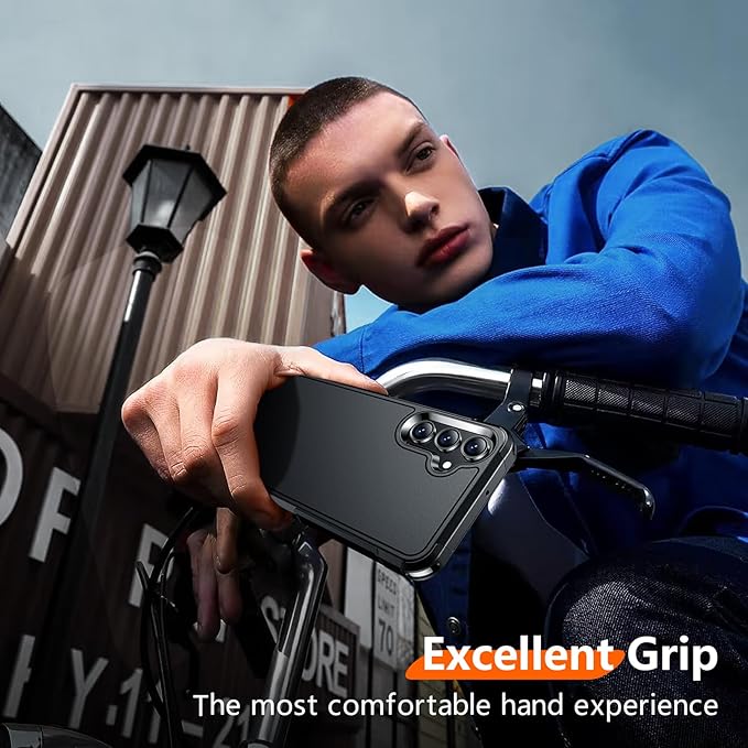 Red2Fire Designed for Samsung Galaxy A16 5G Case, [Military Grade Drop Protection] Non-Slip Heavy Duty Full Body Shockproof Protection Phone Case Galaxy A16 5G Case,Black