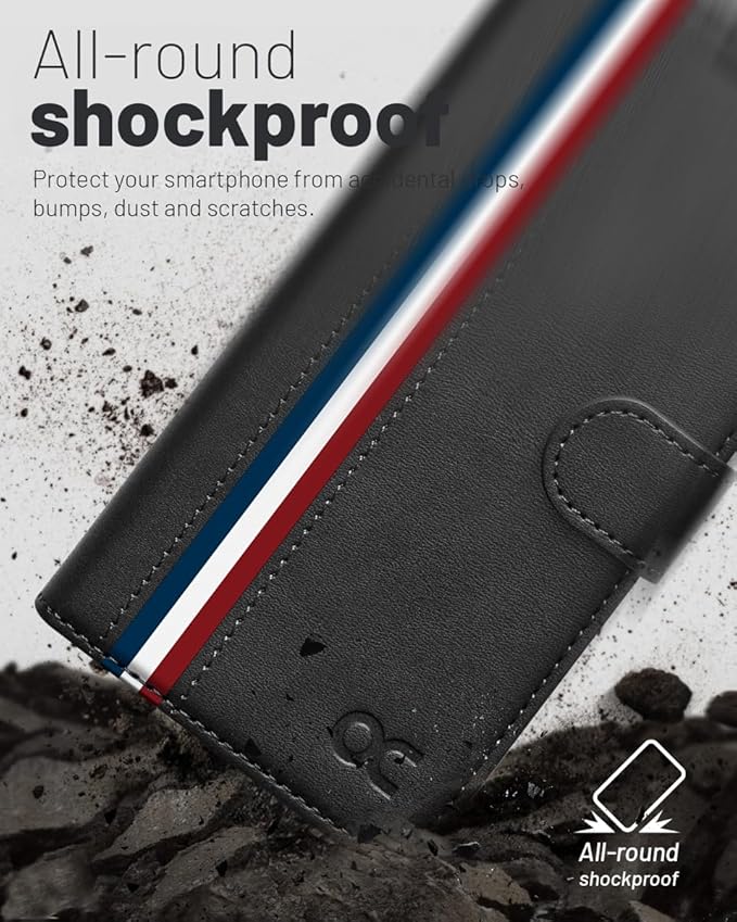 OCASE Compatible with iPhone 15 Wallet Case, PU Leather Flip Folio Case with Card Holders RFID Blocking Kickstand [Shockproof TPU Inner Shell] Phone Cover 6.1 Inch 2023, Spliced Gray