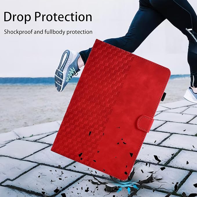 Case for Lenovo Tab P11 (2nd Gen) 11.5 inch/Pad Plus 2023 PU Leather Folio Magnetic Cover Card Holder with S Pen Holder for Lenovo Tab P11 Gen2 Tablet 2023 11.5" Tablet,Red