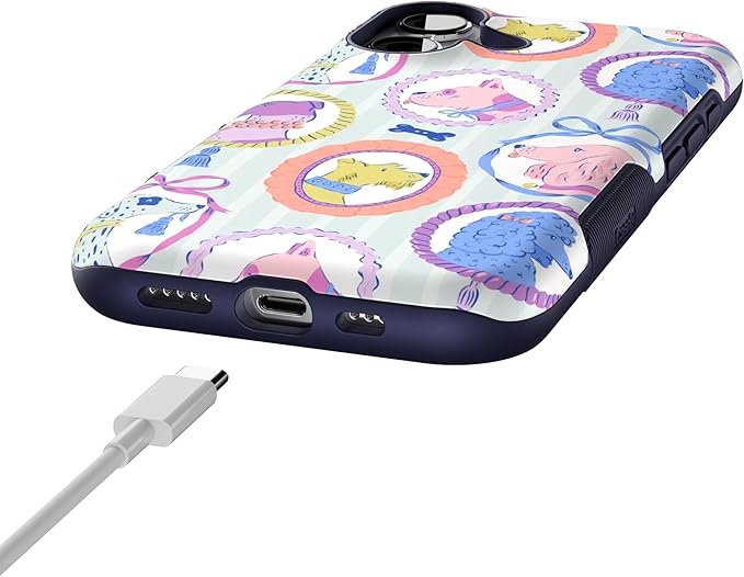 Casely iPhone 17 Case | Chateau Pups | French Dog | Bold Protective Design | Compatible with MagSafe