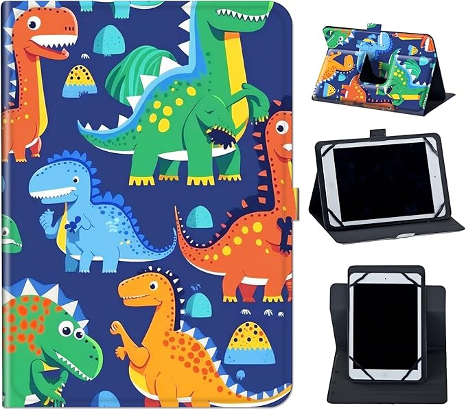 Case for Lenovo Tab P11 Pro Gen 2 11.2" 2022,Mxfdegf 360 Degree Rotating Stand and Magnetic Closure Case for 11.2 inch Lenovo Tab P11 Pro 2nd Generation,Cute Dinosaur