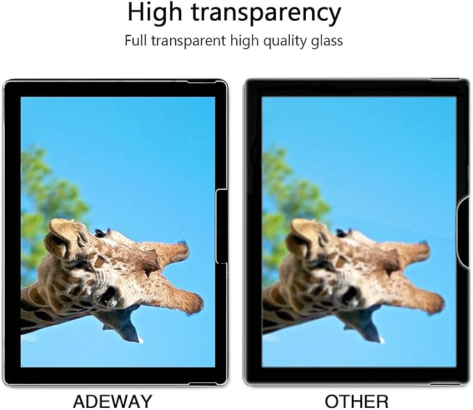 Adeway Glass Screen protector for Microsoft Surface Go 4/3/2/1 10.5 Inch, 9H/ Ultra Sensitive/One Touch Installation, Also Compatible for Surface Go 1/2/3 (2018/2020/2021)