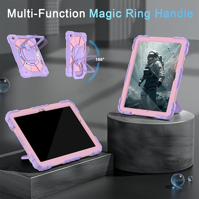 Case for Samsung Galaxy Tab A9+/A9 Plus 11 Inch with Screen Protector/Rotating Stand/Pen Holder,Military Grade Shockproof Cover for Galaxy Tab A9 Plus Case (SM-X210/X216/X218)