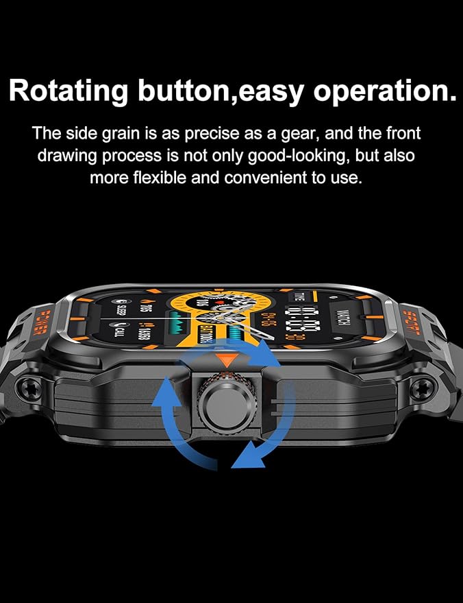 ZJX Smart Watch with Earbuds,2.01" HD Touch Screen Headset Sports Smart Watch for Man Women for iPhone Android,Bluetooth Fitness Tracker Smartwatch, Message Notification, Answer, Dial Calls