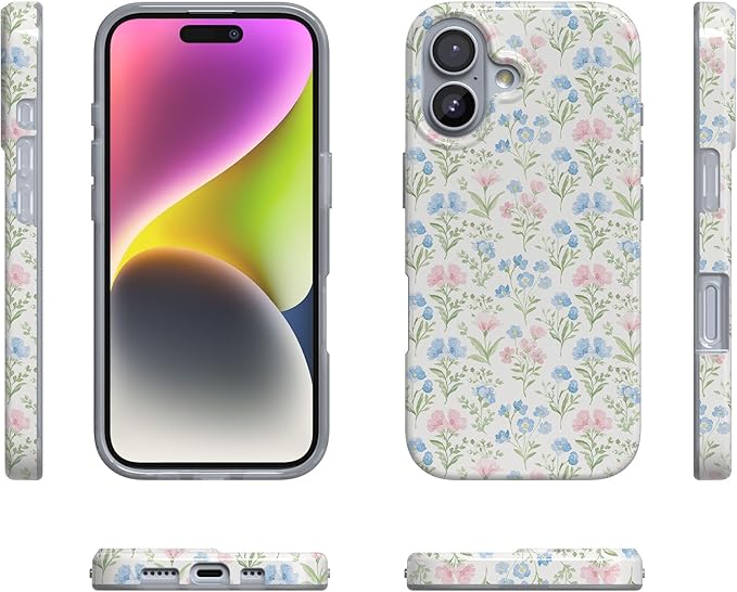 Casely iPhone 17 Case | Pastel Garden | Sunday Best | Compatible with MagSafe | Classic Ultra Slim Design