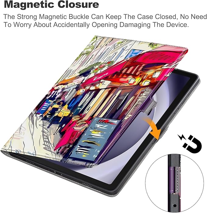 for Samsung Galaxy Tab A9 Plus Case,Ultra Slim Magnetic Cover for Galaxy Tab A9+ 5G Tablet Case,BLJD