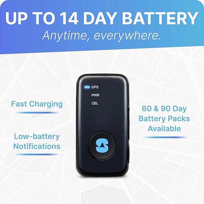 Spy Tec Mini GPS Tracker for Vehicles & Kids | Up to 14-Day Battery Life | Geofencing, Portable Real Time GPS Car Tracker w/Lifetime Support | Subscription Required