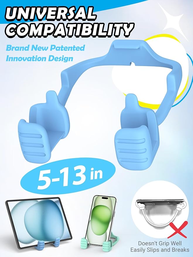 Stocking Stuffers for Teens Boys Men Adults for Kids Tablet Stand Thumbs Up Lazy Cell Phone Stand Holder for Desk Funny Gift for Women Girls Husband Wief Ideas Birthday Gadgets