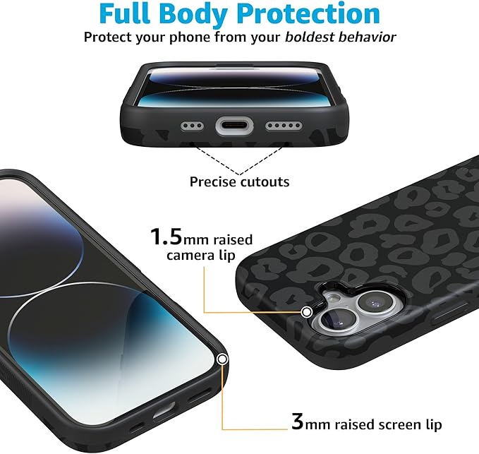 Casely iPhone 17 Case | Into The Wild | Black Leopard | Compatible with MagSafe | Bold Protective Design