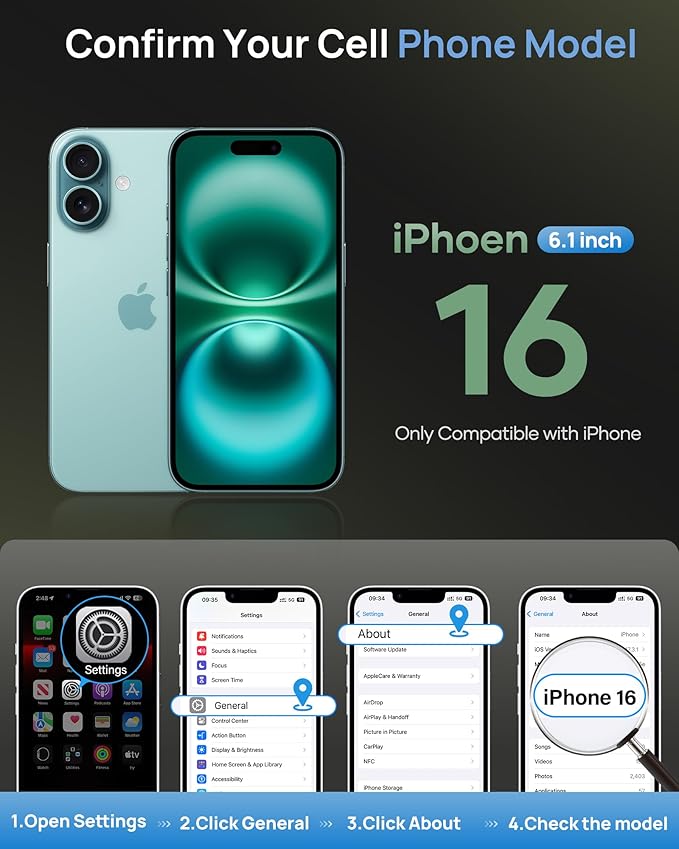 for iPhone 16 Case Wallet with Stand, Built-in Card Holder & Camera Cover, Military Grade Drop Protection Shockproof Rugged Protective Multifunctional Phone Case for iPhone 16 6.1" 2024, Green