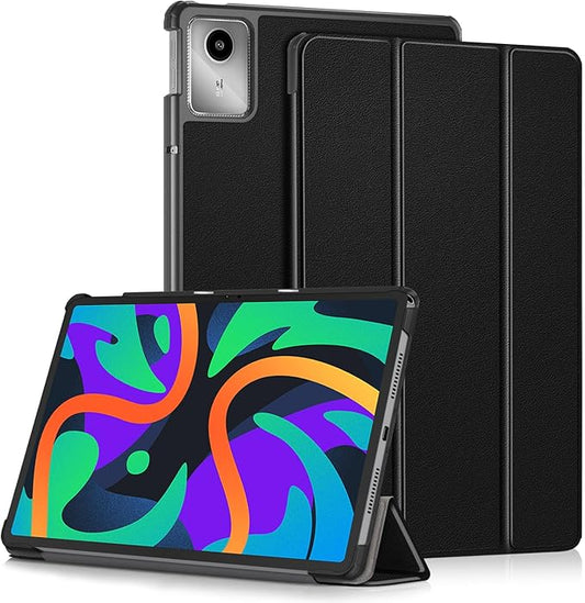 Case Compatible with Lenovo Tab M11 2023 TB-330FU / Lenovo Xiaoxin Pad 2024 TB-331FC 11 Inch Tablet,Slim Lightweight Trifold PC Cover with Auto Wake/Sleep Function,Black