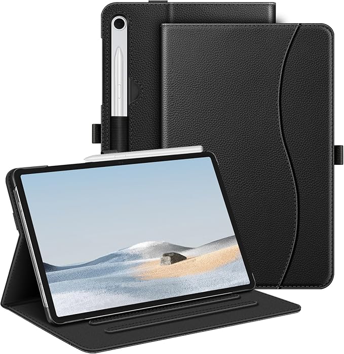 Fintie Case for Samsung Galaxy Tab S10 Lite/ S10 FE/ S9 FE 5G 10.9 Inch/Tab S9 11 Inch with S Pen Holder, Multi-Angle Viewing Protective Cover with Pocket, Auto Sleep/Wake, Black