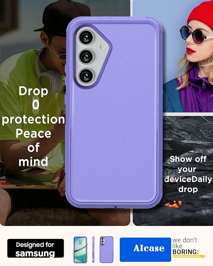 AICase for Samsung Galaxy S25 Case,3-Layer Heavy Duty Pocket-Friendly Rugged Durable Military Grade Protection Shockproof/Drop Proof/Dust Proof Protective Cover for Samsung Galaxy S25 2025_4