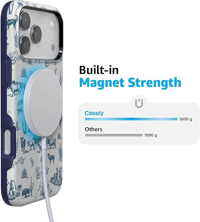 Casely iPhone 17 Pro Case | Wild West Adventure | Desert | Compatible with MagSafe | Bold Protective Design