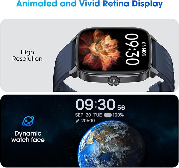 Pedometer Watch No APP/Phone Required, Waterproof Fitness Tracker Watch with Heart Rate Monitor, Large Screen with Pedometer, Sleep Tracking, Calories & Step Counter, Smart Watches for Women Men