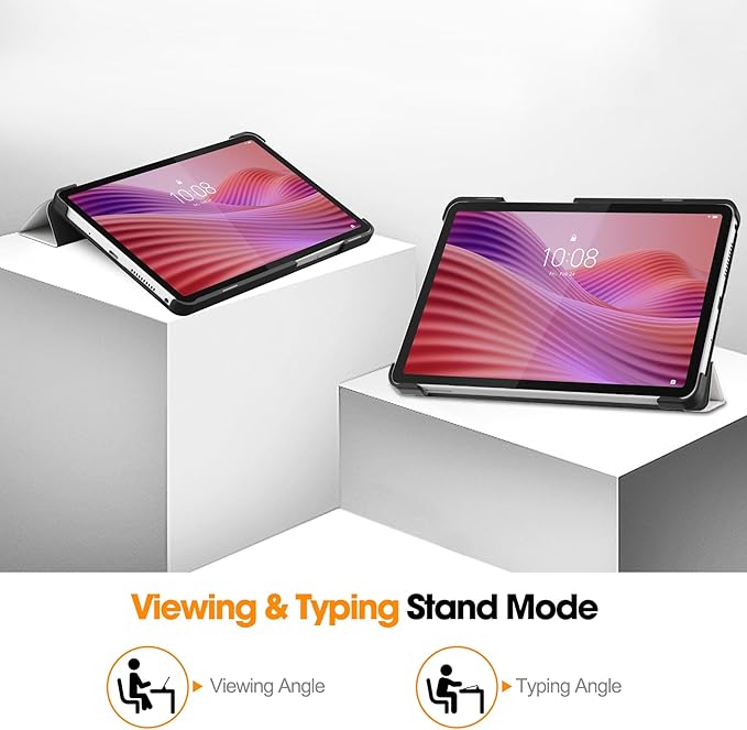 Case for Lenovo Tab One 8.7'' / Tab K9, Folding Folio Ultra-Thin PU Leather Stand Case Cover with Auto Wake/Sleep for Lenovo Tab K9 8.7 Inch Geometry