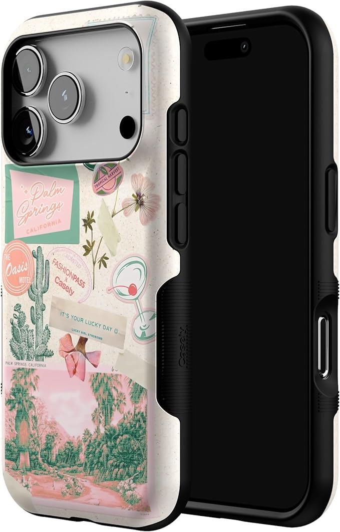 Casely iPhone 17 Pro Case | Vintage Vacay | FashionPass x Casely | Bold Protective Design | Compatible with MagSafe