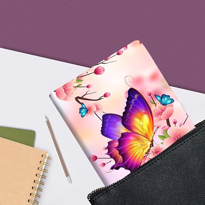 Case for Samsung Galaxy Tab A9 Plus 11 inch 2023，Slim Fit Foldable Standing Cover with Auto Sleep/Wake for Galaxy Tab A9+ 11’2023 (SM-X210/X216/X218)，Butterfly Sakura Pink